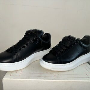 Alexander McQueen Black and White Men's Shoes
